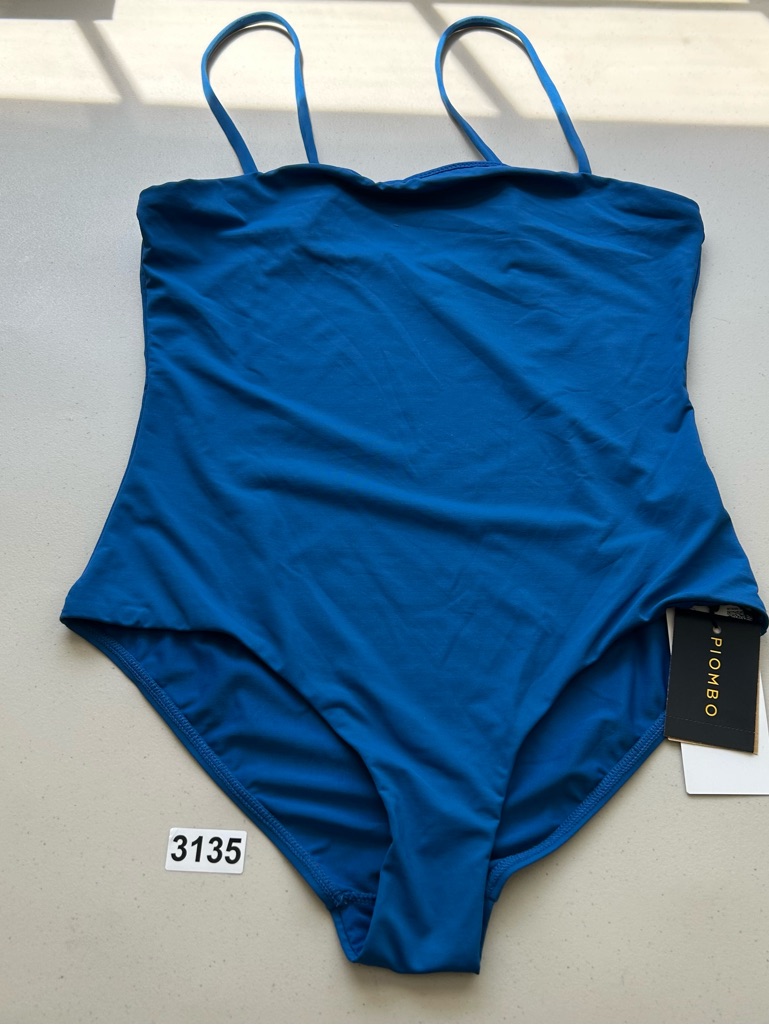 Piombo Women’s Beachwear Medium Blue One Piece Swimsuit